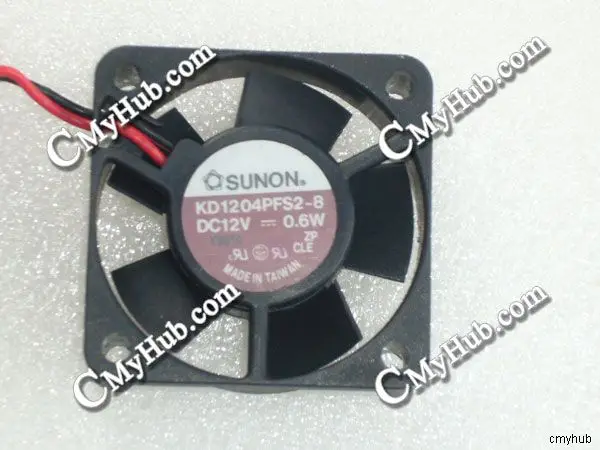 For SUNON KD1204PFS2 8 DC12V 0.6W 4010 4CM 40mm 40x40x10mm 2Pin 2Wire Cooling Fan KD1204PFS2-8 8