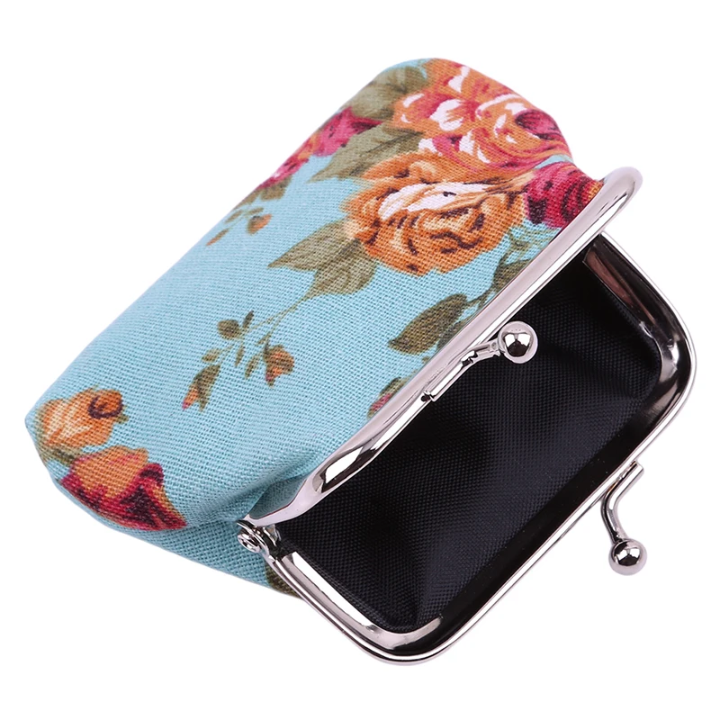 Naivety Hasp Coin Purse Lady Vintage Flower Clutch Bag 2024 New Women Retro Small Fresh Wallet High Quality Good Gift Floral Bag