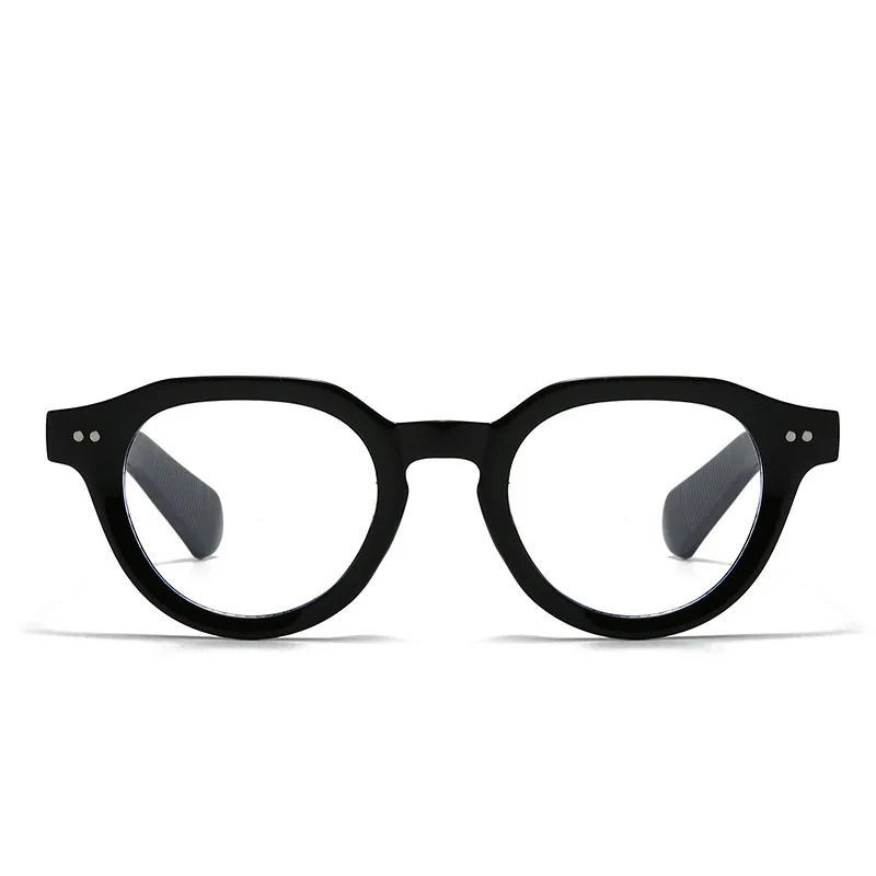 Korean-style round frame minimalist style eyeglass frame, both men's and women's versions, anti-blue light glasses