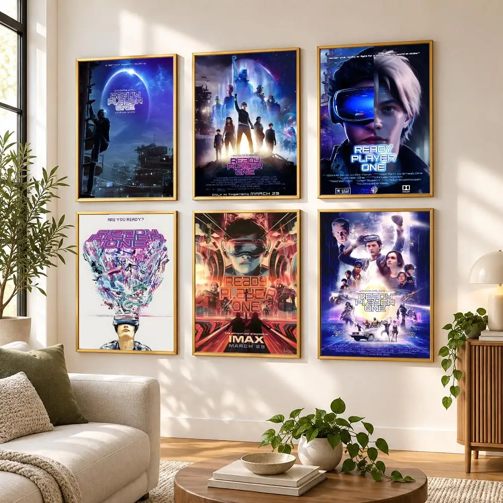 Ready Player One Remakes Movie Poster HD art sticky wall waterproof home living room bedroom bar aesthetic decoration
