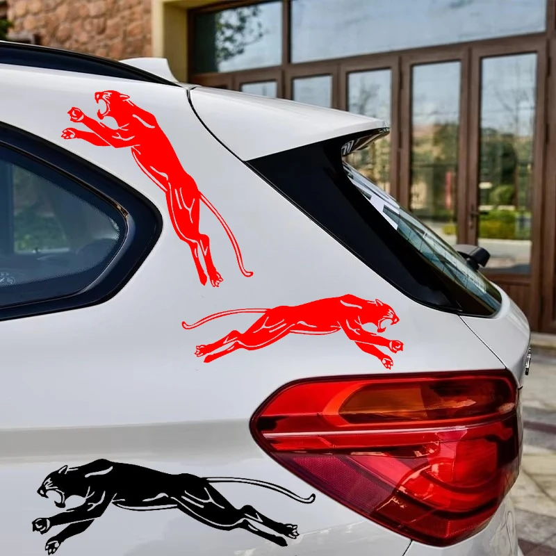 ملصق تصميم النمر الخارجي للسيارة لجسم السيارات والنافذة وثقافة السباق ترقية الشارات الزخرفية