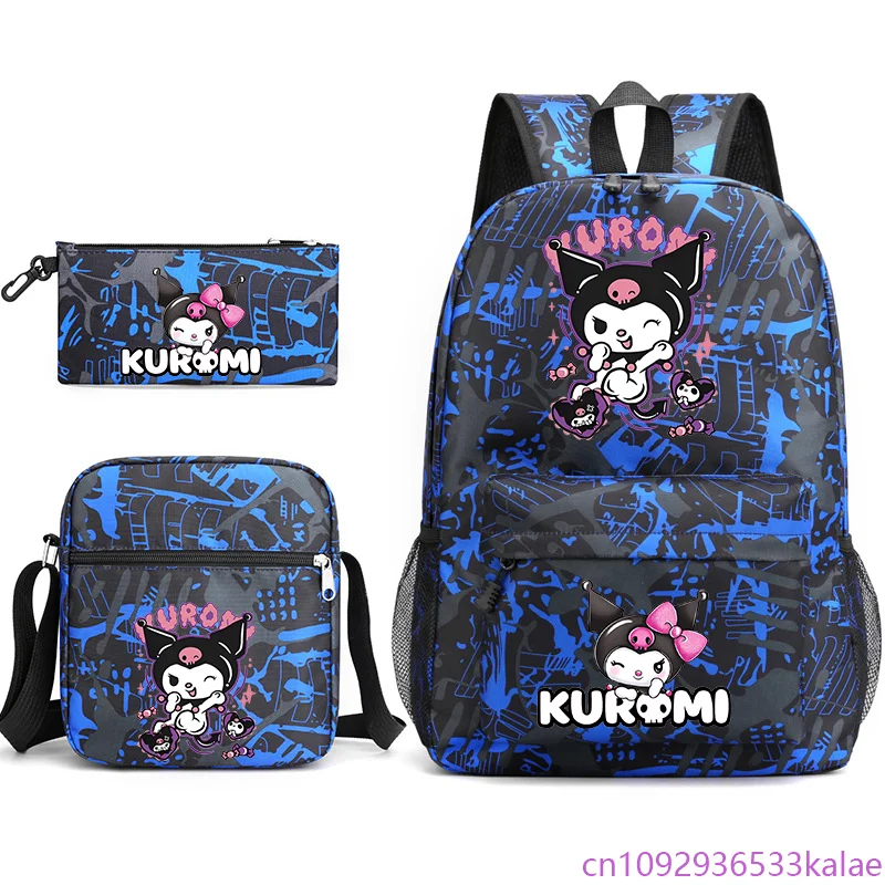 

Новый школьный рюкзак Kuromi для подростков, милый мультяшный рюкзак Kuromi, сумка на плечо, сумка для ручек