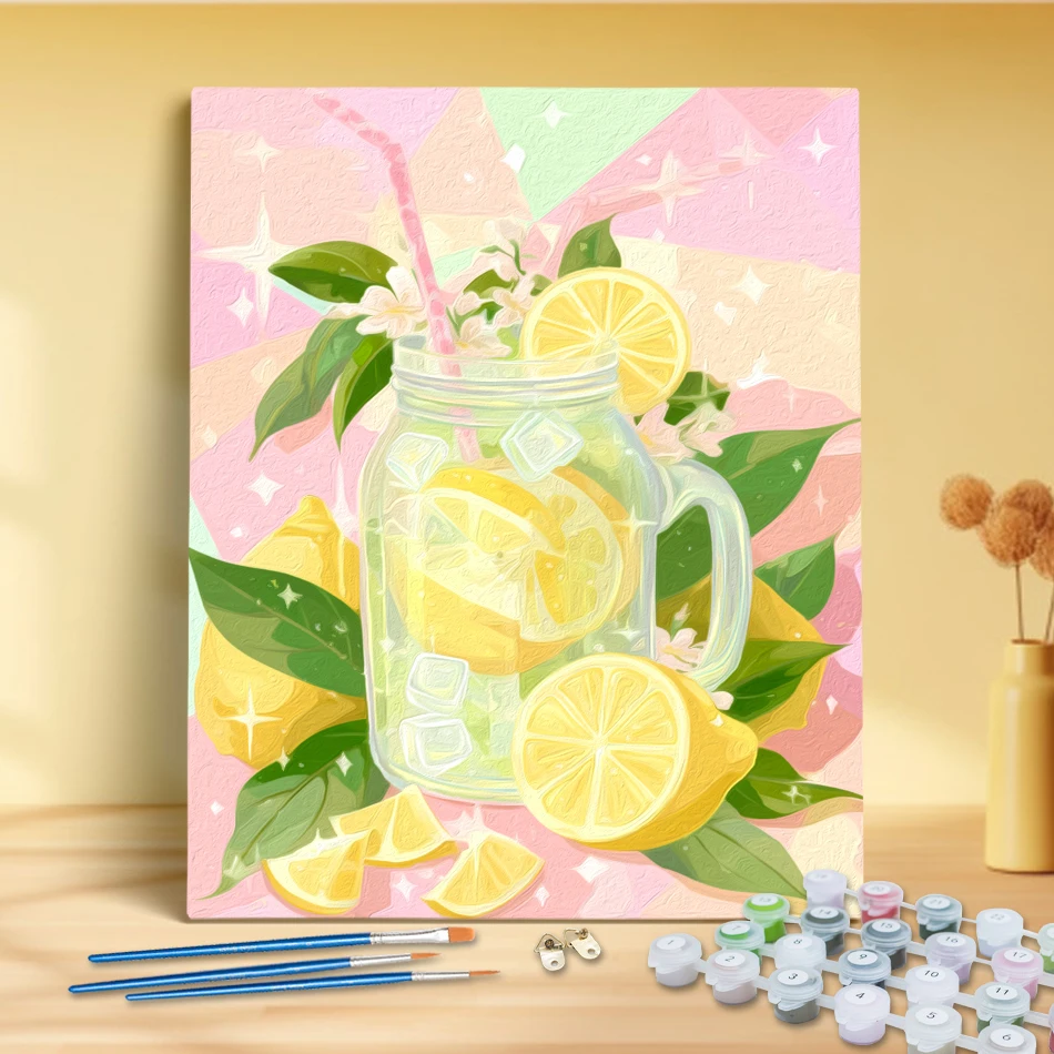 RUOPOTY Malen nach Zahlen für Erwachsene, neues Bild, Zeichnung, Malen für Erwachsene, originelle Geschenke, DIY-Handwerk, Bilder nach Zahlen, Wandkunst