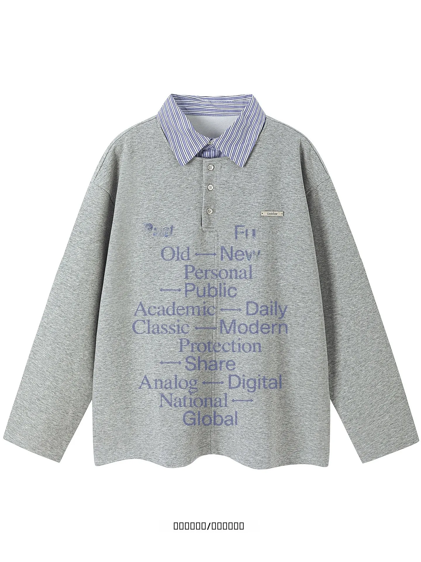 

Loose Fit Couple Hoodies past Future Faion Striped Letter Patchwork Youthful Breathable Long Sve Polyester Cotton Blend