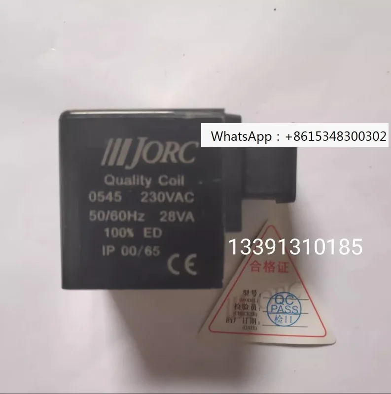 Оригинальный Соленоидный клапан JORC 3402-001 G1/4 80 бар, Малый калибр, прямое действие, нормально закрытый, высокое давление