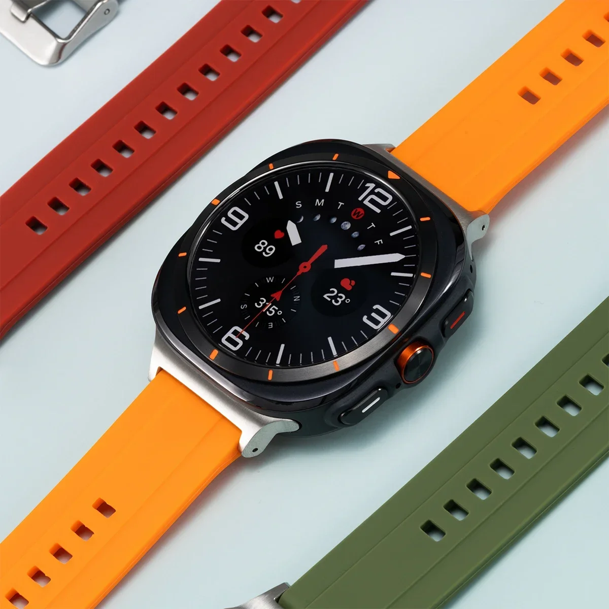 Silicone Strap for Samsung Galaxy Watch 7 Ultra 47mm sport belt bracelet correa for Galaxy Watch Ultra No Gaps Quick Wristband