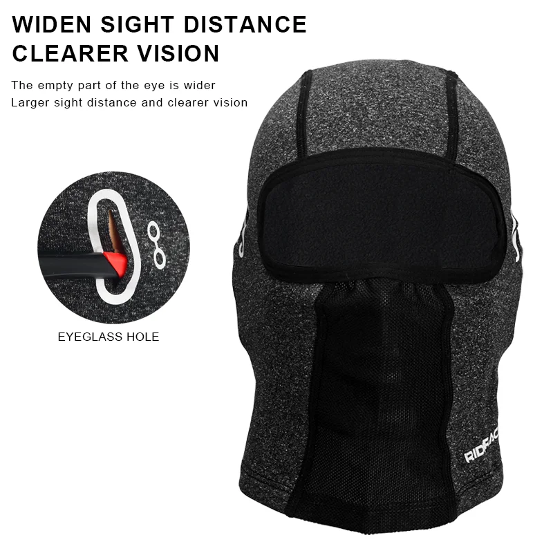 Cycling Scarf Winter Warm Bicycle Headwear Balaclava Breathable Glasses Hole Sports Running Cap Bike Headband Mask Helmet Liner