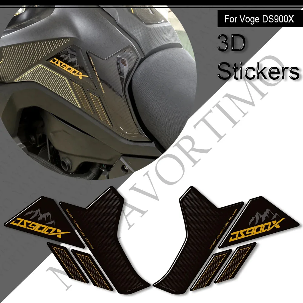 

Мотоциклетная накладка на бак, защита для газа, мазута, 3D наклейки, наклейки, обтекатель, крыло для VOGE DS900X 900DSX Adventure 2024 2025
