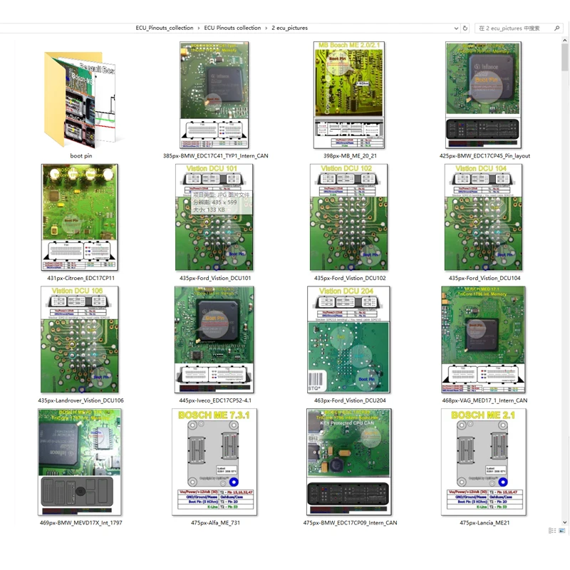 ECU Collection Pinout File Automotive ECU Pinout Connection For BM/W Toy/ota Iveco Wiring Diagram ECU Map VS ALLDATA AUTODATA