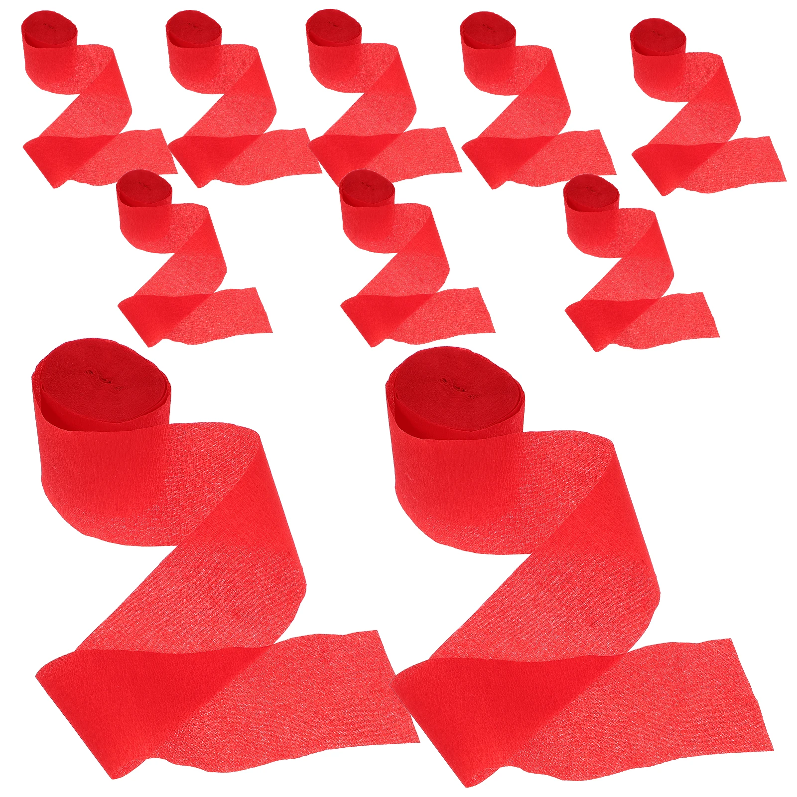 

10PCS Colored Crepe Paper Roll 10Mx4 5CM Smooth Lightweight DIY Party Decorations Birthday Festivals Supplies Streamers