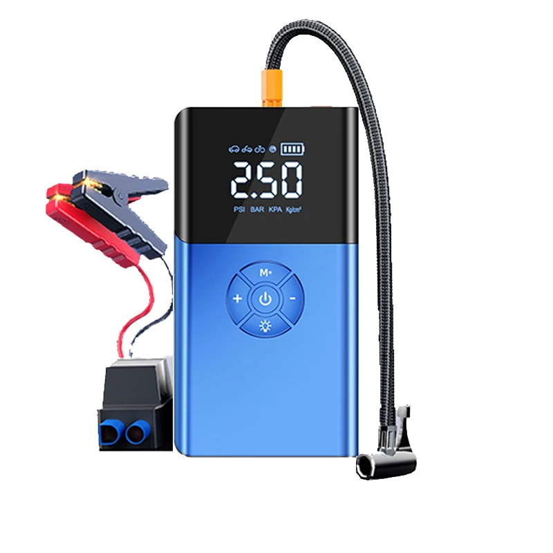 

Car Multi-functional Emergency Starter Power Car Inflatable Pump All-in-one Machine Battery Emergency Hitch Charging Treasure