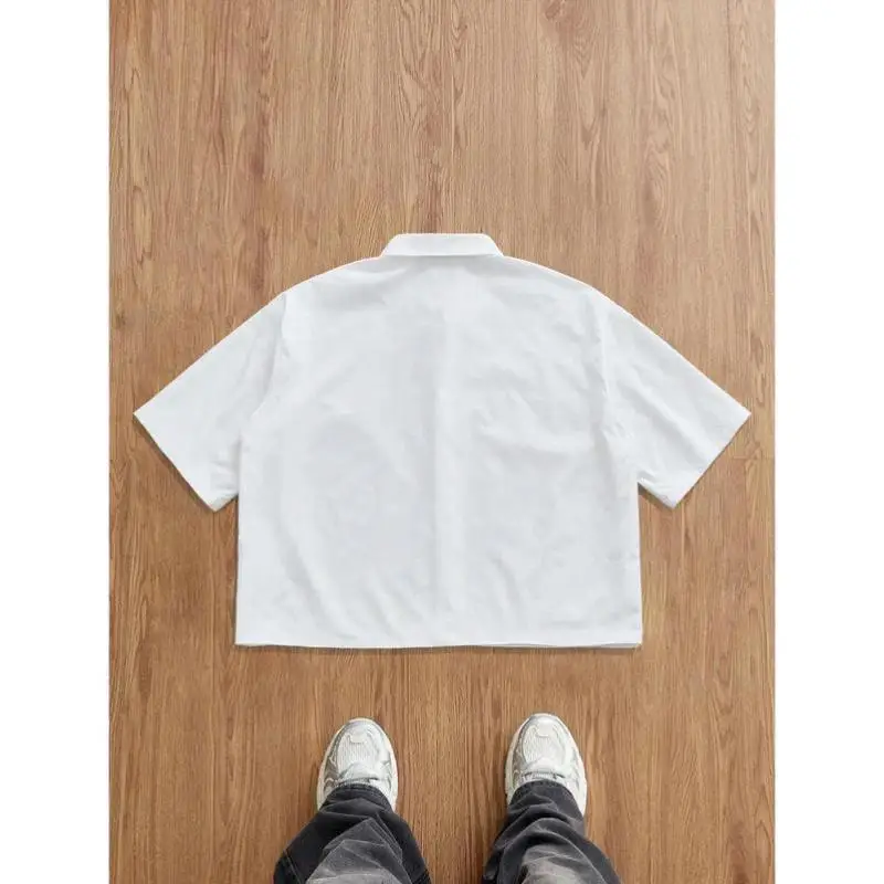 

Белый вязаный ort Sve Мужской irt W700 Новый трансграничный воротник из искусственной кожи Thiened Легкий уход для среднего и электронного возраста...