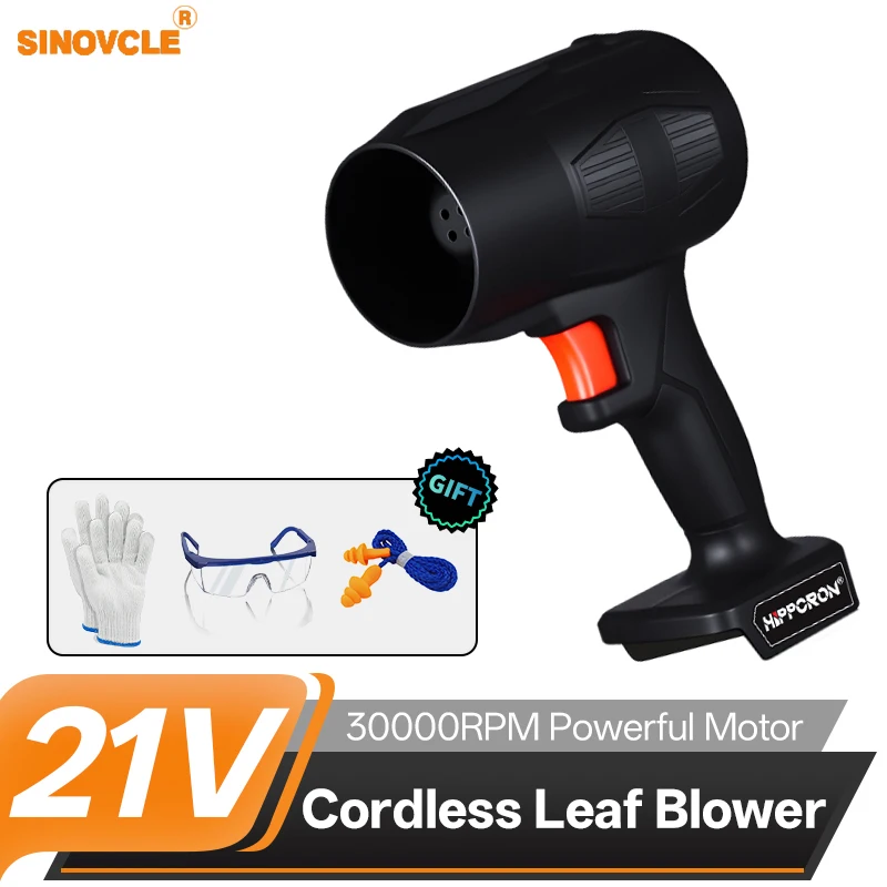 

Беспроводная воздуходувка SINOVCLE 21В, 30000 об/мин, мощный высокоскоростной двигатель, для уборки мусора, аккумулятор в комплект не входит