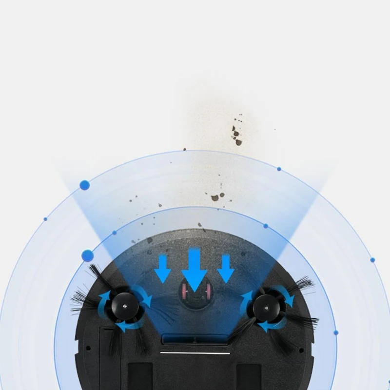 Aspirateurs robotiques automatiques 5 en 1, rechargeables avec lumières d nettoyage, livraison directe