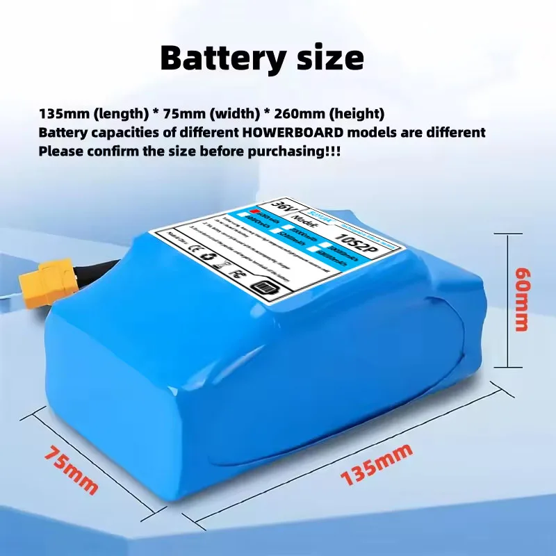 Véritable batterie au lithium rechargeable 36V 6,0 ah 10s2p pour scooters électriques auto-équilibrés, monocycles, hoverboards