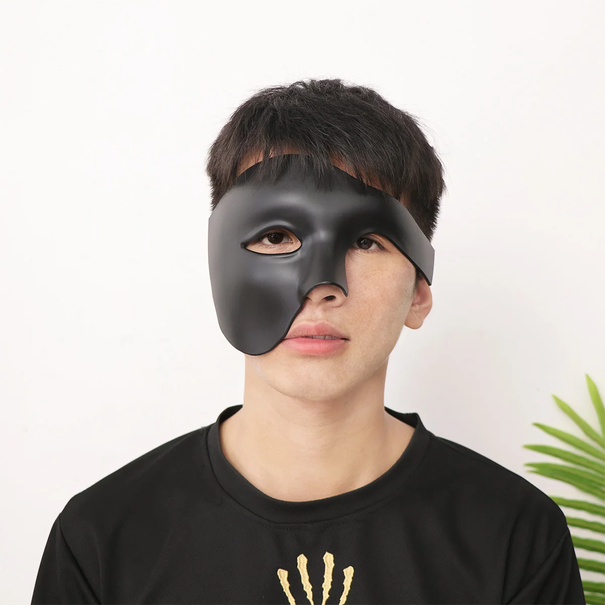 

Half Face Mask One Eyed Masquerade Mask For Halloween Venetian Party Fancy Dress Ball Wedding Gothic Style Shimmer