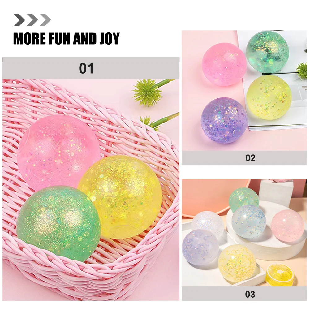 6Pcs Stress Balls Cute Squeeze Ball Stress Relief for Relaxing Mental Health Decompression Pressure Reducing Sensory