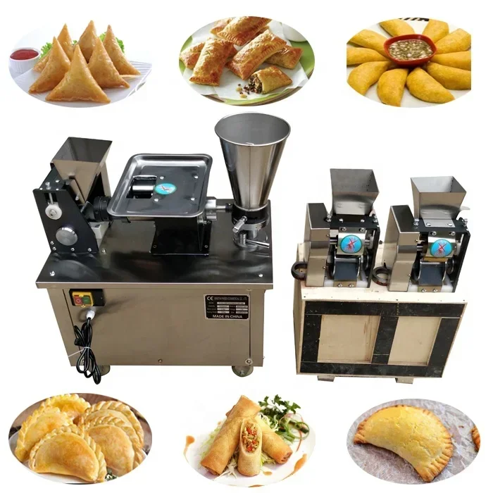 USA/Canada 110v 220v 240v 12/15cm Automatic Big size Empanada Machine/Large Dumpling Samosa Spring roll Making Machine