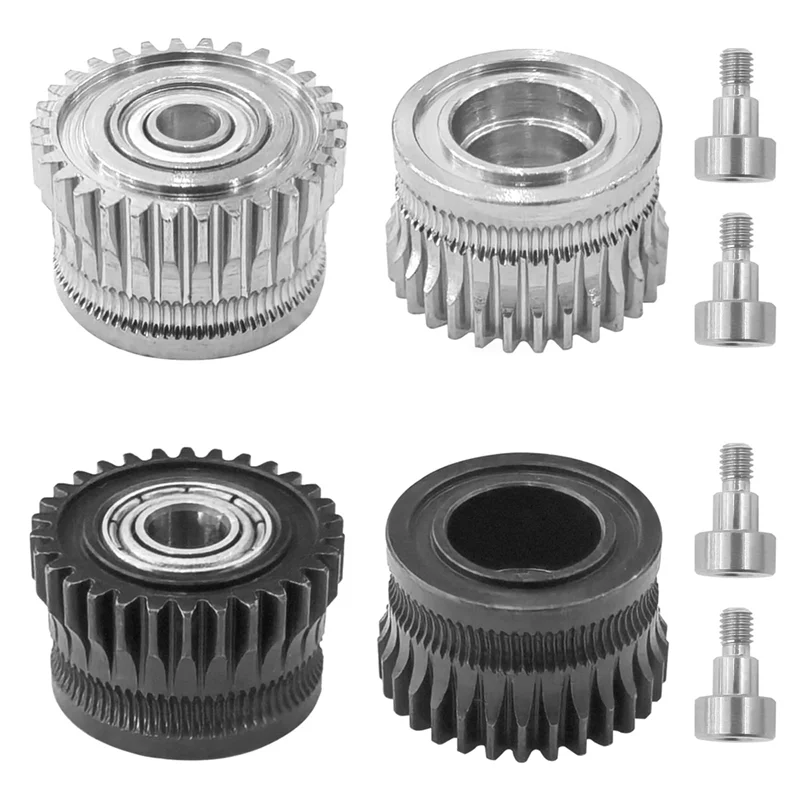 

4-комплектная шестерня экструдера двигателя — высокопроизводительный комплект экструдера для Creality K1 Max с шестернями из закаленной стали