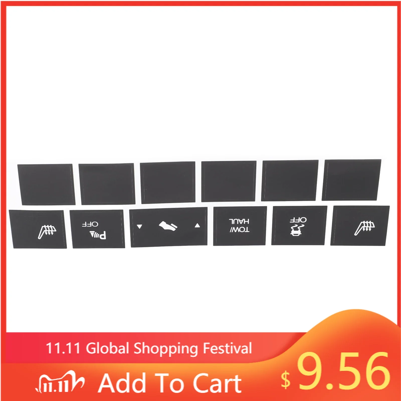 

Part Sticker Black For Cherokee Heated Repair Sticker Set Tool Traction Button Vinyl 1pc Brand New High Quality