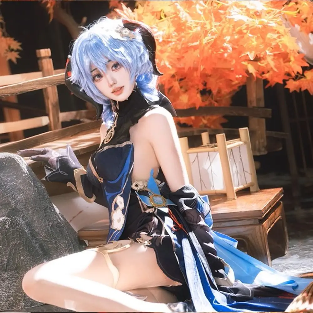 

Ganyu Cosplay Game Genshin Impact Lantern Rite Skin Costume Embroidery Full Set Women Game Character Outfit For Comic Con Party