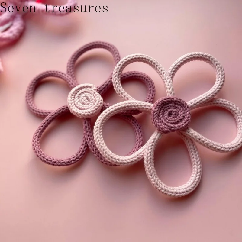 2 pieces of flower wall decoration daisy flower wall decoration Bohemian Macrame room decoration