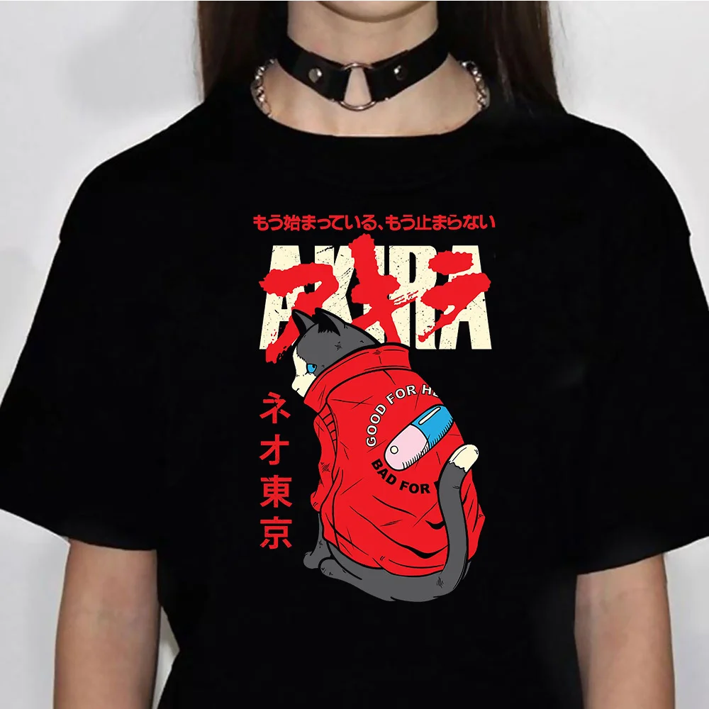 

Akira t-shirts women Japanese t shirt female manga clothes