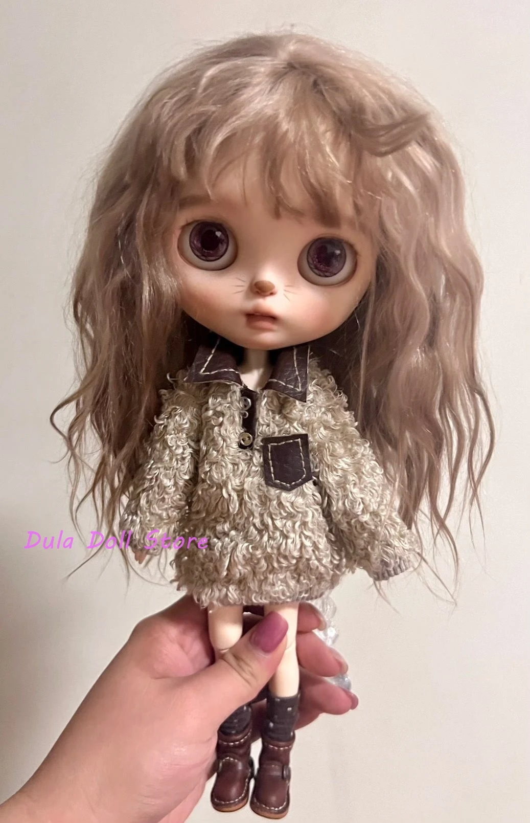 

Одежда для кукол Dula, нечеткая зимняя толстовка Blythe ob24 ob22 ICY JerryB 1/6, аксессуары для кукол Bjd