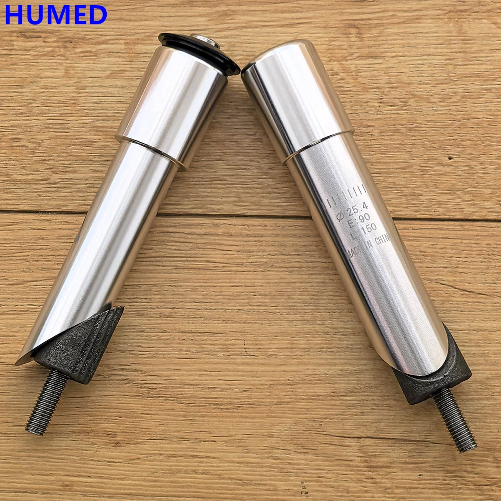 AliExpress HUMED 130mm Folding Bicycle Quill Stem Adapter MTB Bike Stem Adaptor Riser 22.2/25.4mm Folding Bicycle Riser Hanging Core