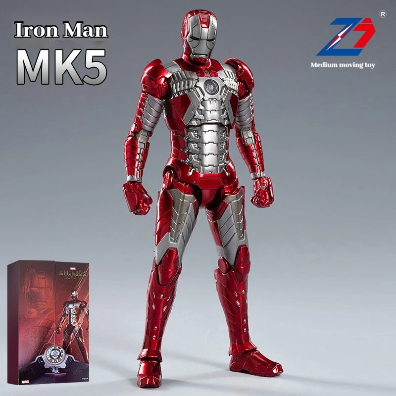 

Authentic Zhongdong Iron Man MK5 Mark 5 Handmade Toy, Movable Doll Model, Ornament Robot Gift Box Desktop ornament birthday gift