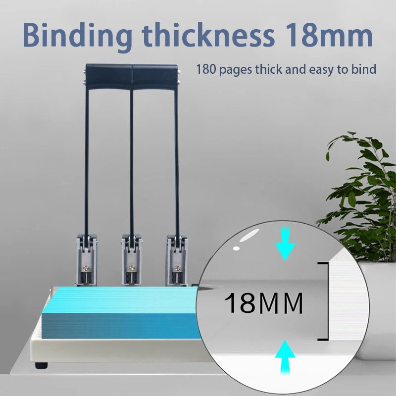 3-Hole Punch With Paper Cutter 180 Sheets Paper Punch For Office Essentials Print Shops