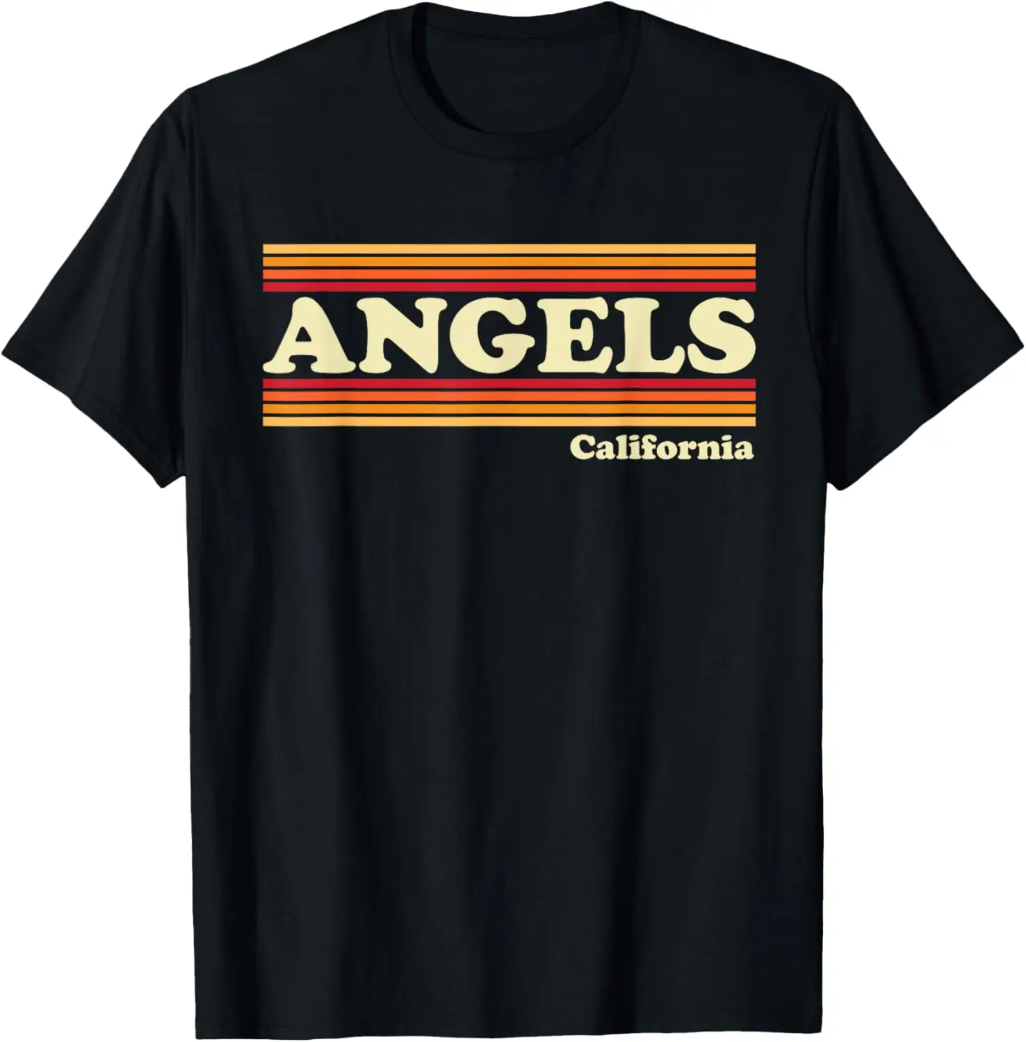 Vintage 1980s Graphic Style Angels, California T-Shirt