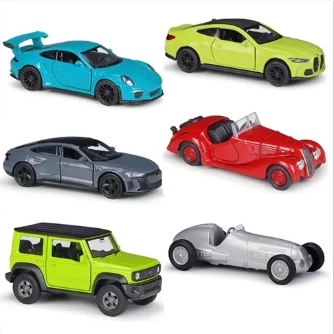 WELLY 1:36 RS E-tron GT Suzuki Jimny 240GL Skoda Octavia 4S  Simulation Alloy Car Finished Model Return Car Toy Gift