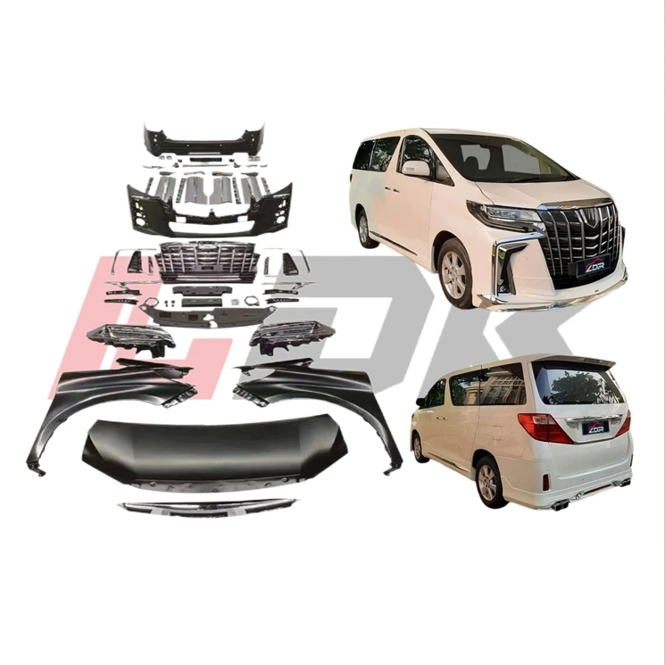 

2025 for Alphard 2008-2014 20 Series Convert to 2018-2022 35 Series Body Kit Use for Car Upgrade Bumper Grille Hood Fender