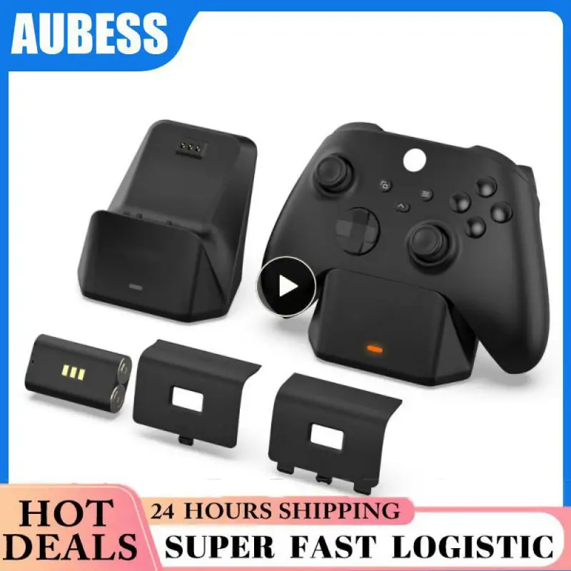 Wireless Controller Charger Dock LED Dual Ports Gaming Fast Charging Stand Station Cradle Series /X/S Battery