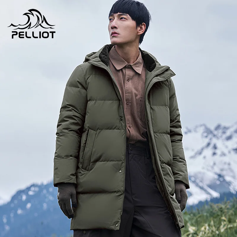 Pelliot 2023 Men Jackets waterproof windbreakers 95% Whitegoose down Jackets Casual Portable winter long Coat women Down Parkas