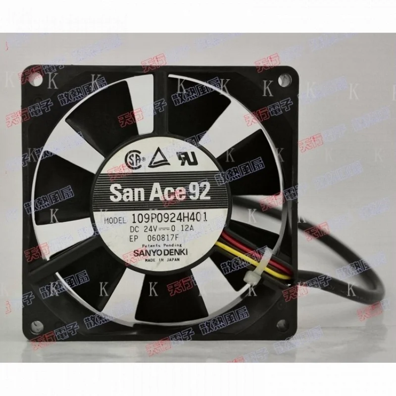 C   1 PCS    FOR  FAN  109P0924H401  DC 24V 0.12A 9cm 9225 3 PIN #xz