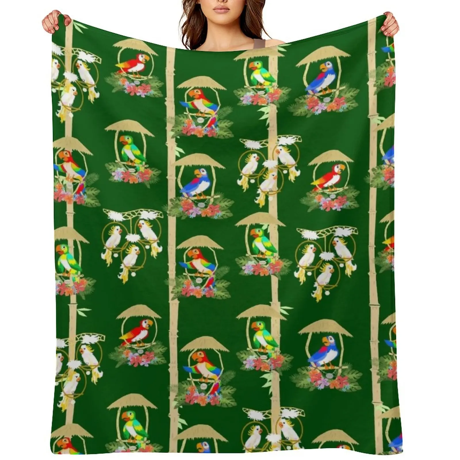 

Tiki Room Birds Throw Blanket Heavy For Baby Cute Comforter Blankets