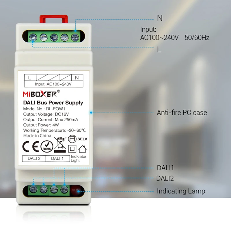 Imagem -03 - Miboxer-sistema de Controle da Tampa Dalí Dt8 86 com Painel Sensível ao Toque Led em com Trilho Din para Lâmpadas Led