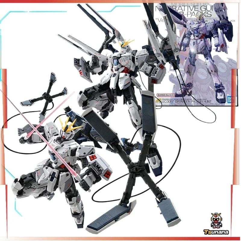 

Bandai Original GUNDAM MG Narrative Gundam B-Packs Ver.Ka 1/100 Anime Action Figure Assembly Model Toys Mobile Suit Gundam NT