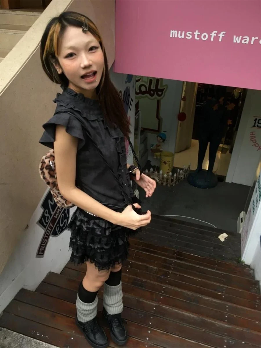 

Женская модная рубашка Slim Fit в стиле ретро: дерзкий дизайн, эффект стройности, визуальное утончение, вдохновленный субкультурой Sweet Cool Sle.