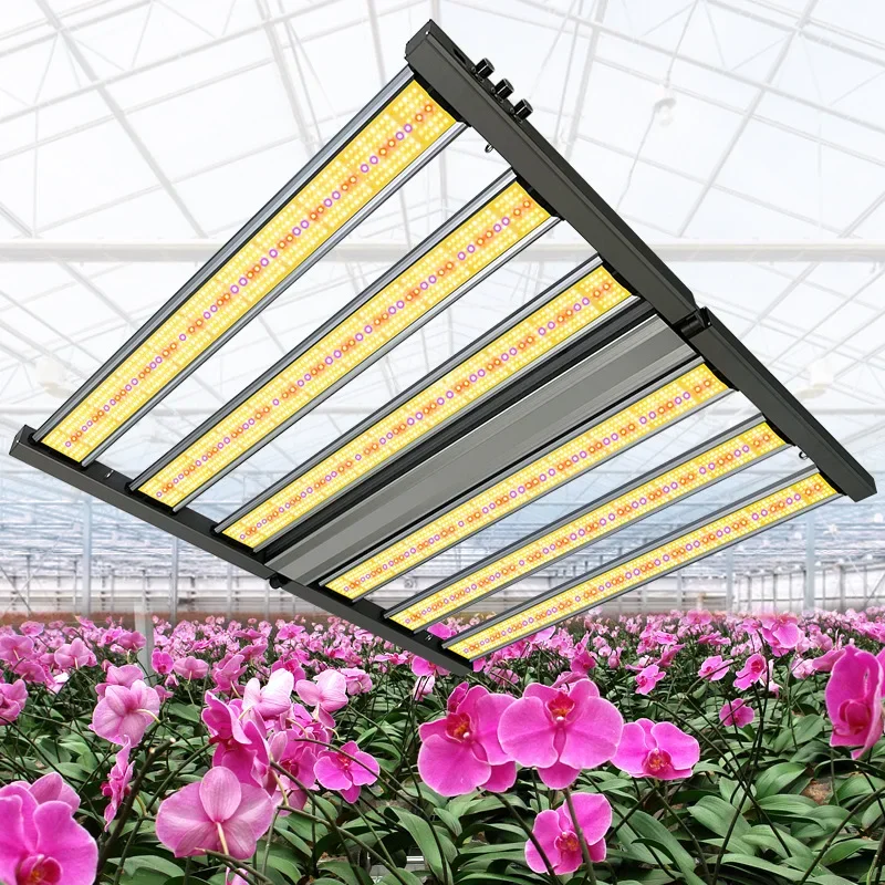 Luz de enchimento de estufa à prova d'água interna simulada luz solar dobrável polvo luz de crescimento de plantas