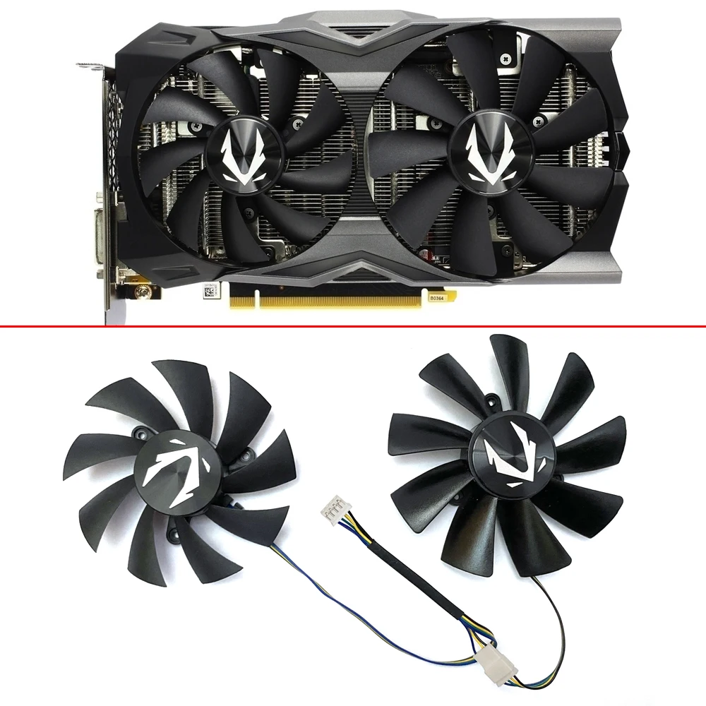 87MM GA92S2H 100MM GAA8S2U 4Pin For ZOTAC GAMING GeForce RTX2070 SUPER RTX 2070 OC Mini Video Card Cooling Fan