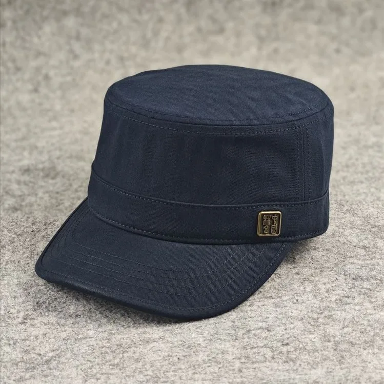 قبعة مسطحة مع إغلاق خلفي، قبعة رجالية كاجوال قابلة للتعديل للفصول الأربعة، قبعة للسفر في الهواء الطلق للارتداء اليومي #2