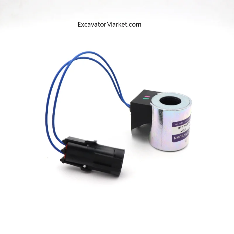 Excavator Parts For Sany Sy70 75 Yuchai 60 65 85 135 Pilot Rotating Solenoid Valve Coil Valve Core Excavator Accessories