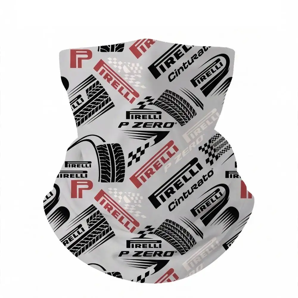 Mascarilla Facial Completa de Seda Helada UPF50+ FOR PIRELLI, Transpirable, Protección Solar, para Ciclismo, Motociclismo y Pesca