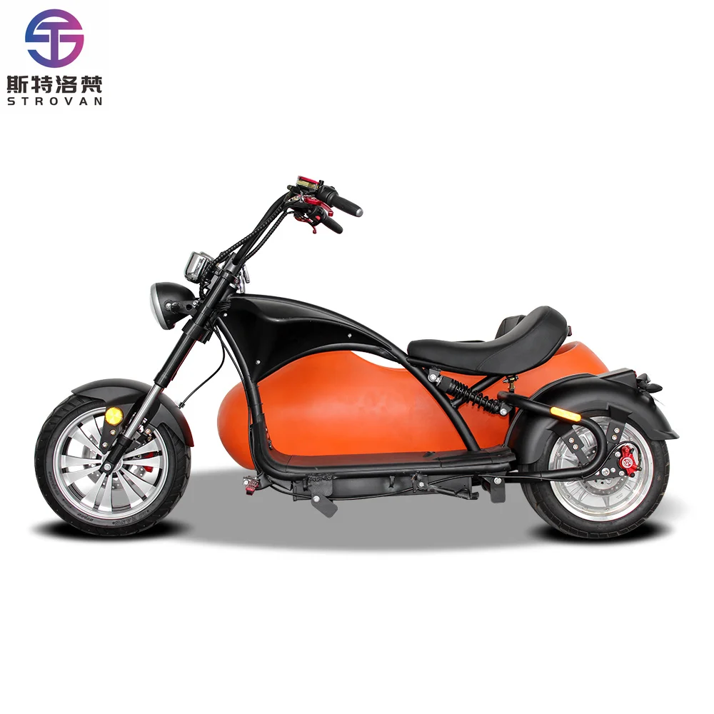 Sidecar Electric Motorcycles Powerful 3000w Electric Scooters Citycoco for Adult Passenger Seat for Pet Dog