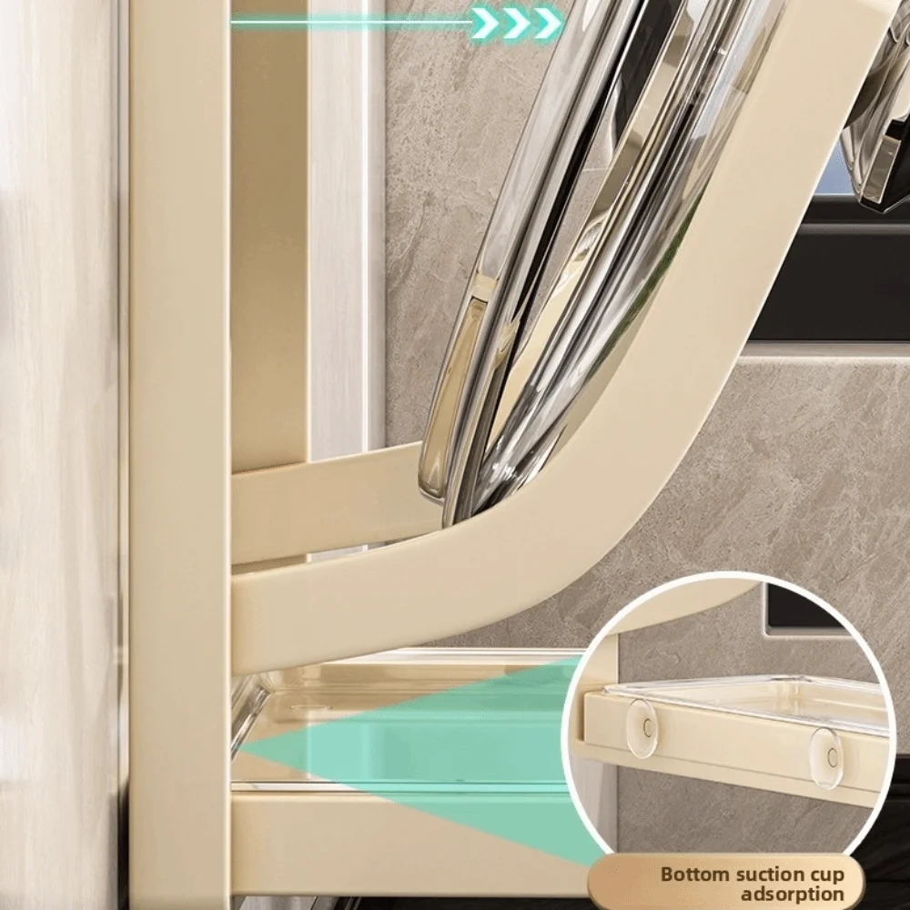 

Новый держатель для крышек с присоской, металлическая многоуровневая подставка для крышек, настенная полка для разделочных досок, экономия места, для домашнего использования