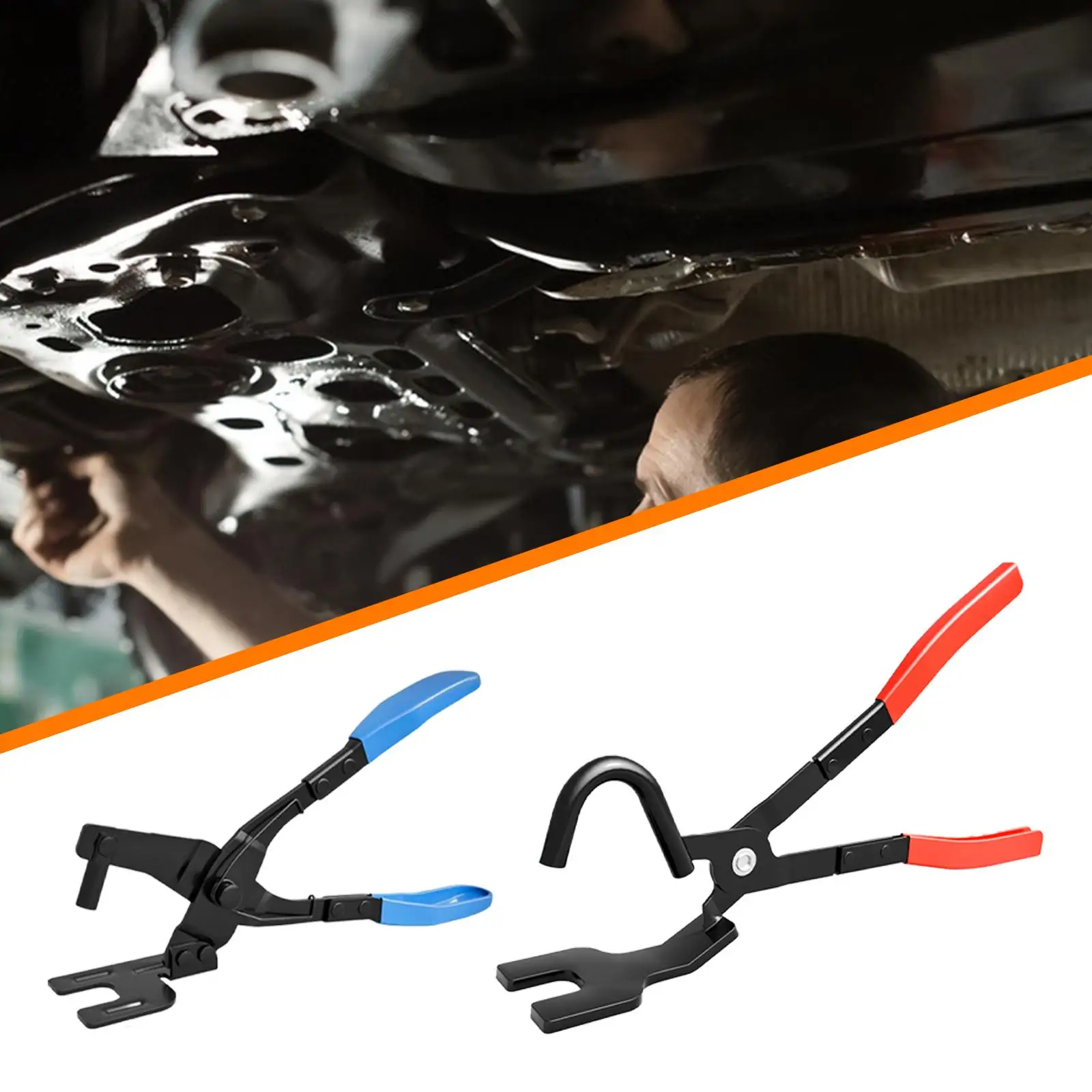 

Universal Exhaust Hanger Pliers Steel PVC Non Slip Automotive Exhaust Clamp Removal Tool for Car and Truck Maintenance