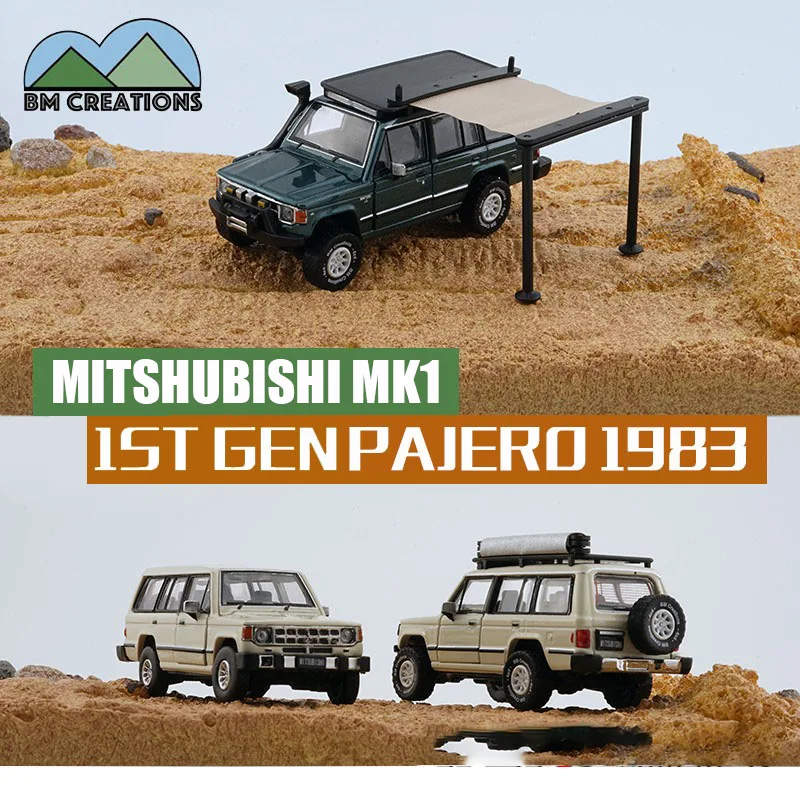 New BM 1/64 Scale 1st Gen Pajero MK1 1983 Diecast Alloy Toy Cars By BM Creations JUNIOR For Collection Gift